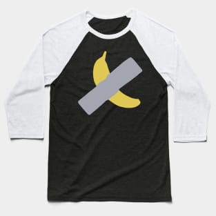 Duct Tape Banana - Taped Banana Artwork Baseball T-Shirt